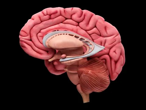 Human brain Illustrazione stock