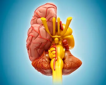 Human brain, illustration Stock Illustration