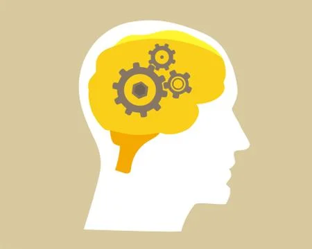Human brain illustration Stock Illustration