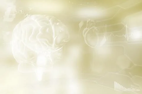 Human brain, intelligence analysis concept - electronic texture Stock Illustration