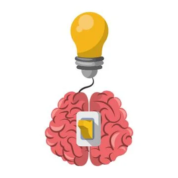 Human brain intelligence and creativity cartoons イラスト素材