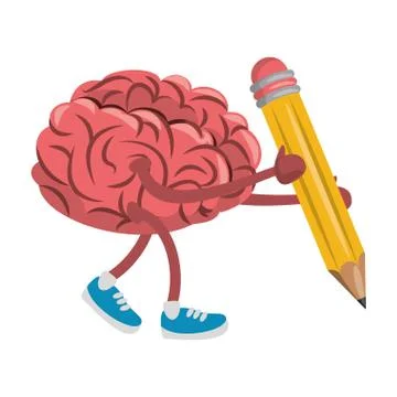 Human brain intelligence and creativity cartoons イラスト素材