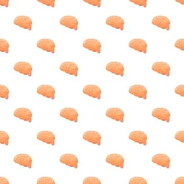 Human brain intelligence mind pattern background Illustrazione stock