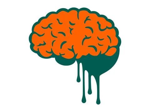 Human brain. Isolated vector. Concept of the human brain. Stock Illustration