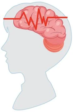 Human brain isolated vector 스톡 일러스트