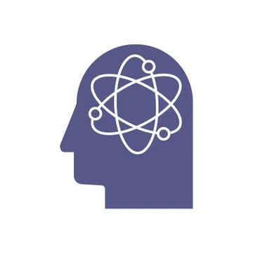 Human brain mind head with artificial intelligence robot head concept 스톡 일러스트