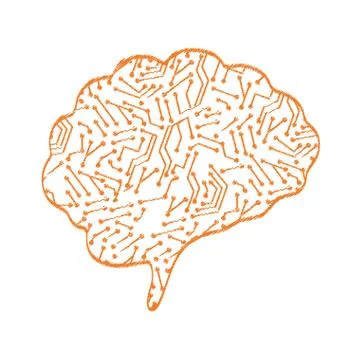 Human brain mind Stock Illustration