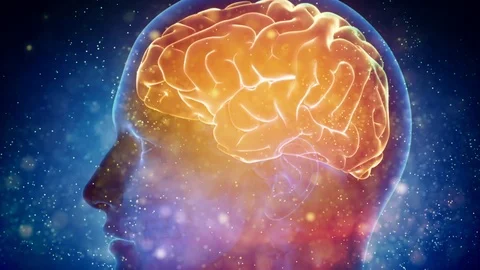 Human brain neural network medical background Stock Footage 111962673