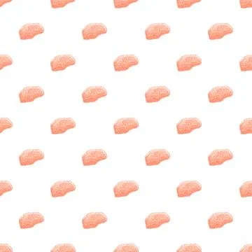 Human brain pattern creating seamless neuro scientific design Stock Illustration