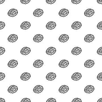 Human brain pattern seamless イラスト素材