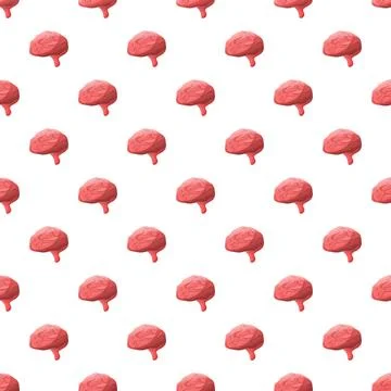 Human brain pattern showing intelligence and mind Stock Illustration