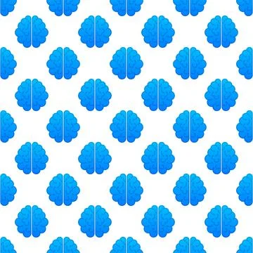 Human brain pattern. Thinking process, brainstorming, good idea, brain activity Stock Illustration