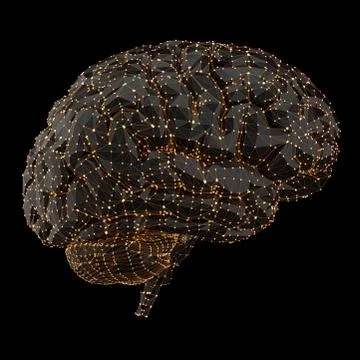 Human Brain Power Connections Stock Illustration
