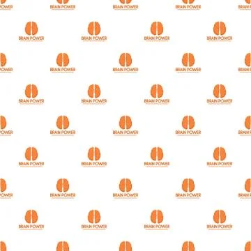 Human brain power pattern seamless Illustrazione stock
