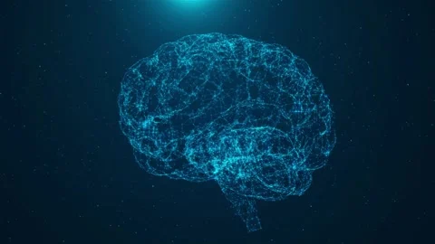 The human brain powered by artificial intelligence. Business and medical health Stock Footage 258920951