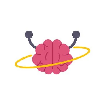 Human brain processing ideas abstract concept illustration イラスト素材