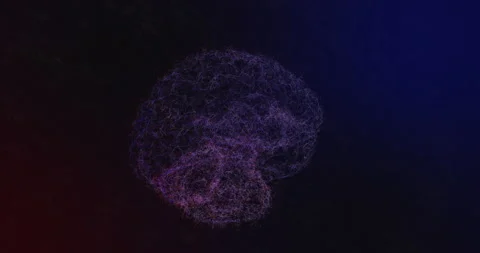 Human Brain rotated Stock Footage 172364371