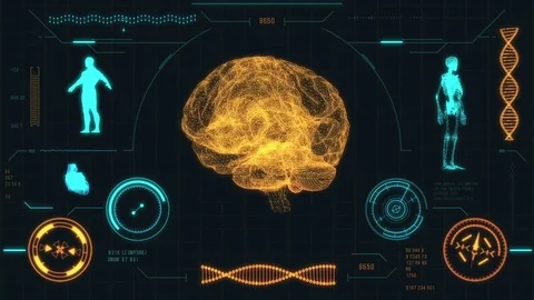 Human brain scan. Stock Footage 84991865