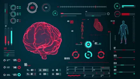 Human brain scan. Stock Footage 118877580