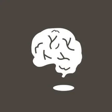 Human brain symbol Illustrazione stock