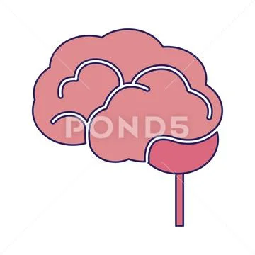 Human brain symbol Stock Illustration