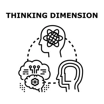 Human brain thinking process creating new ideas Stock Illustration