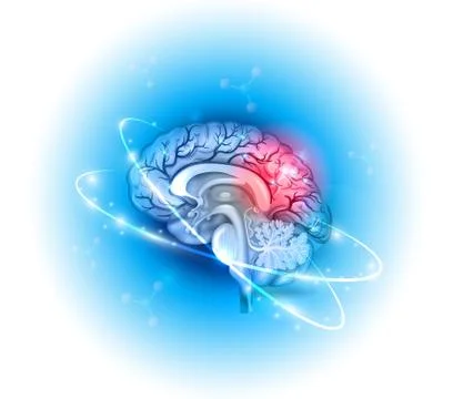 Human brain treatment Stock Illustration