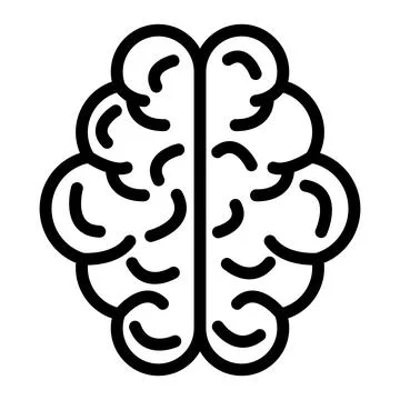 Human brain Vector Icon Design Illustration Stock Illustration