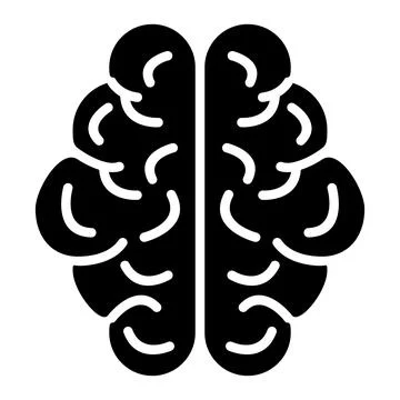Human brain Vector Icon Design Illustration Stock Illustration