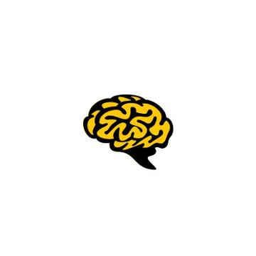 Human brain vector illustraion Stock Illustration