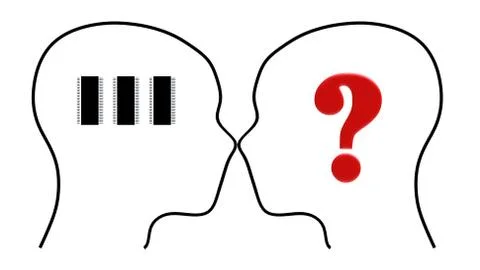 Human brain work with IC for adv or others purpose use Stock Illustration