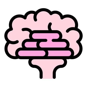 Human brain working showing intelligence and cognition Stock Illustration