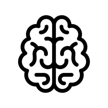 Human brains showcase technology and Artificial intelligence Illustrazione stock