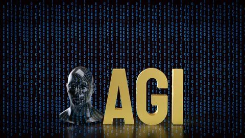 The Human Bust Ana AGI for Technology concept 3d rendering. Stock Photos