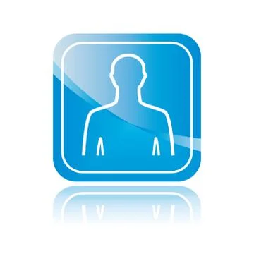 Human button Stock Illustration