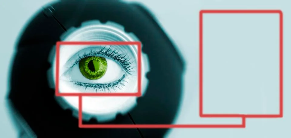 Human camera Illustrazione stock