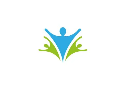 Human care logo Stock Illustration