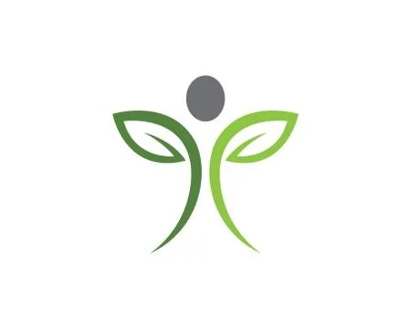 Human character logo Stock Illustration