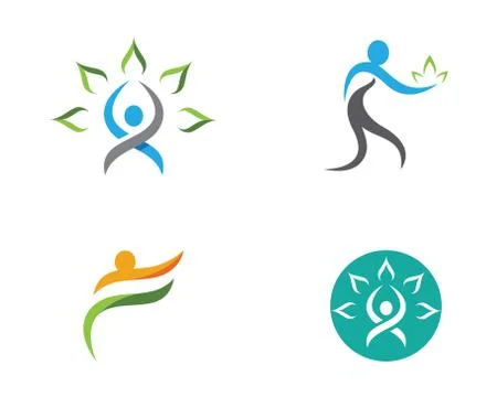 Human character logo sign Stock-Illustration