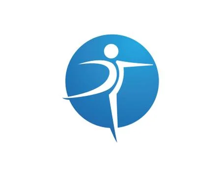 Human character logo sign Stock Illustration