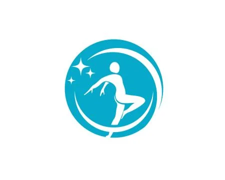 Human character logo sign Stock Illustration