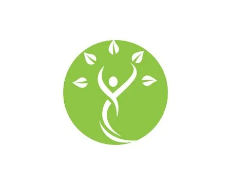 Human character logo sign Stock Illustration