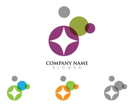 Human character logo sign Stock Illustration