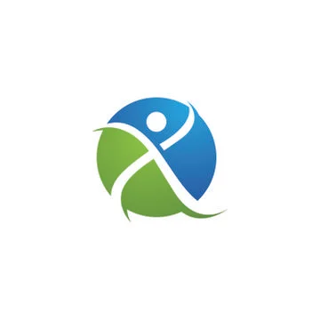 Human character logo sign Stock Illustration