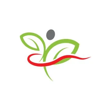 Human character logo sign Stock Illustration