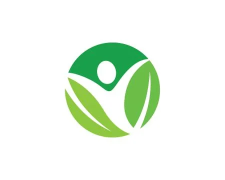 Human character logo sign Stock Illustration