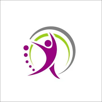 Human character logo vector Stock Illustration