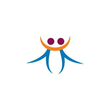 Human character vector design template illustration Stock Illustration