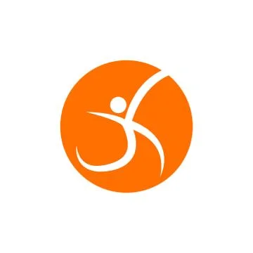 Human character vector design template illustration Illustrazione stock