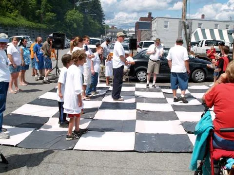 Human chess Stock Photos